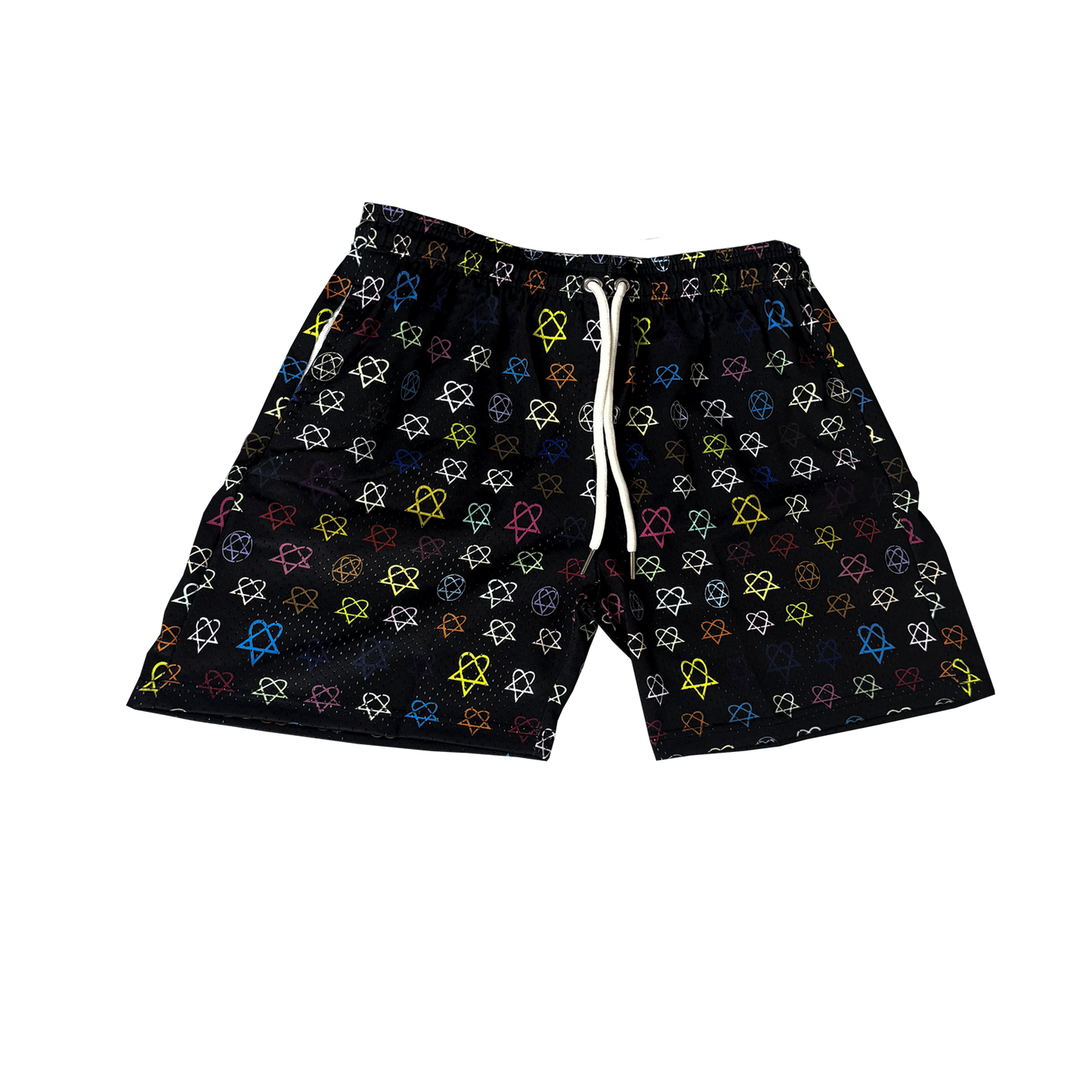 Black Heartagram Shorts