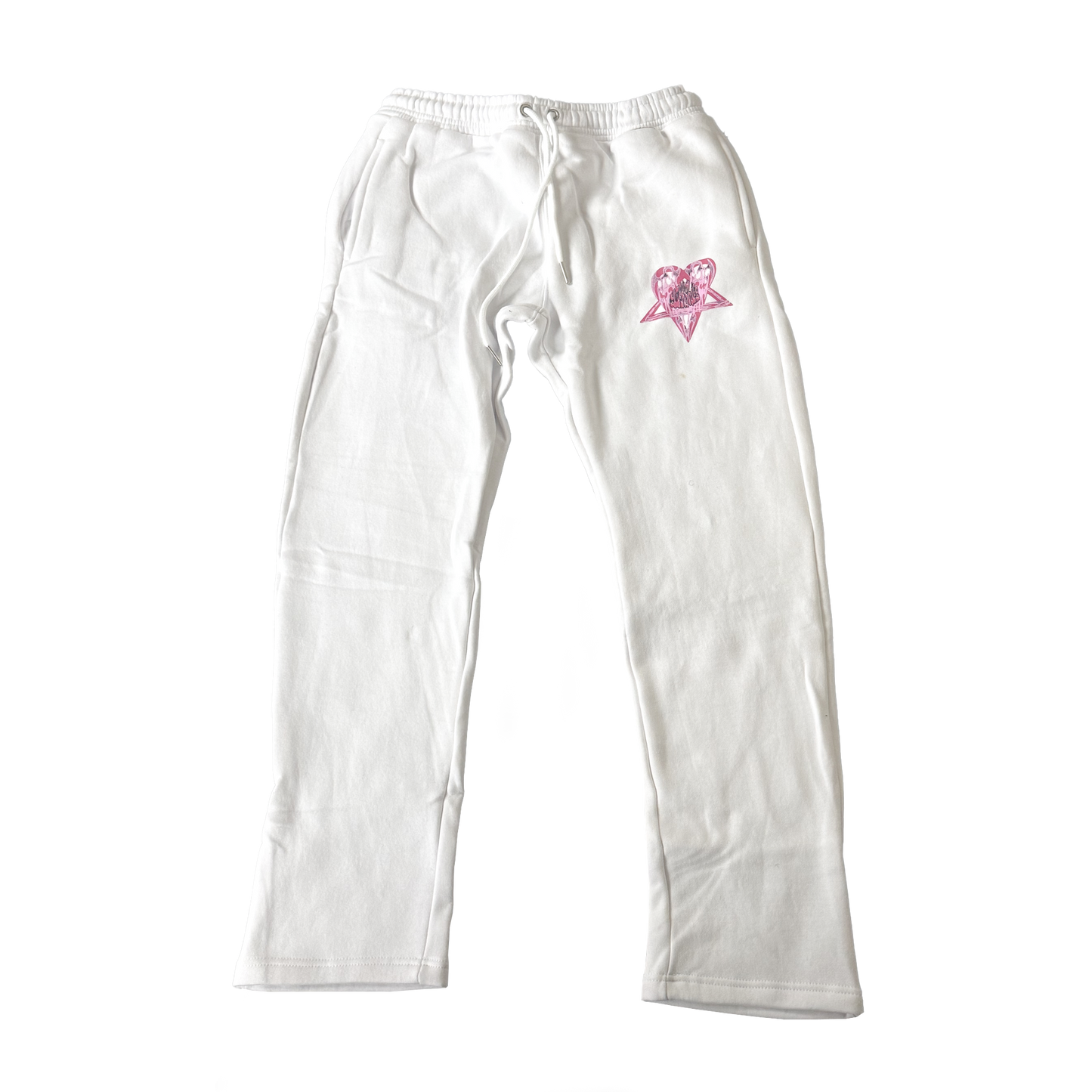 White Heartagram Sweats