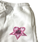 White Heartagram Sweats