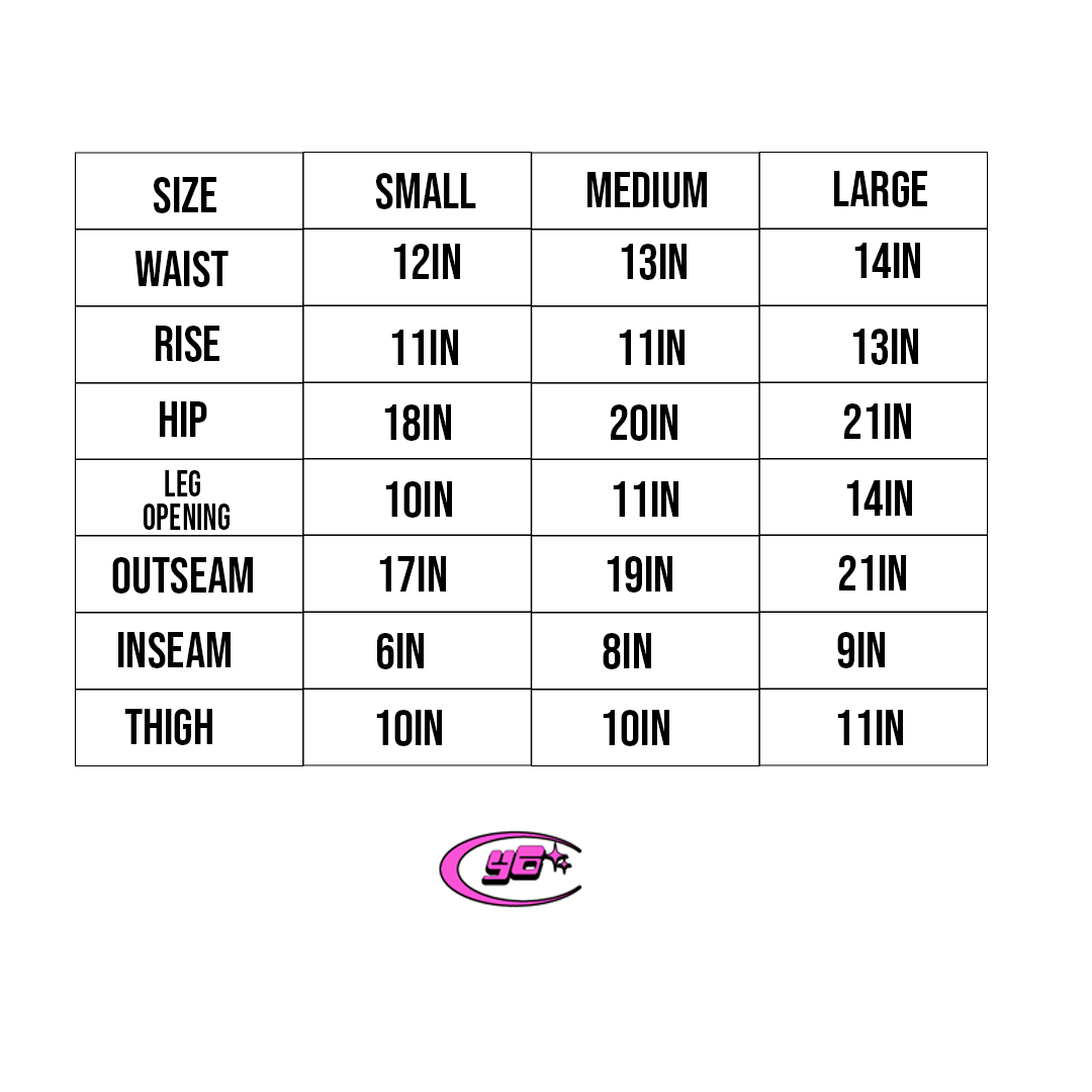 Black Heartagram Shorts